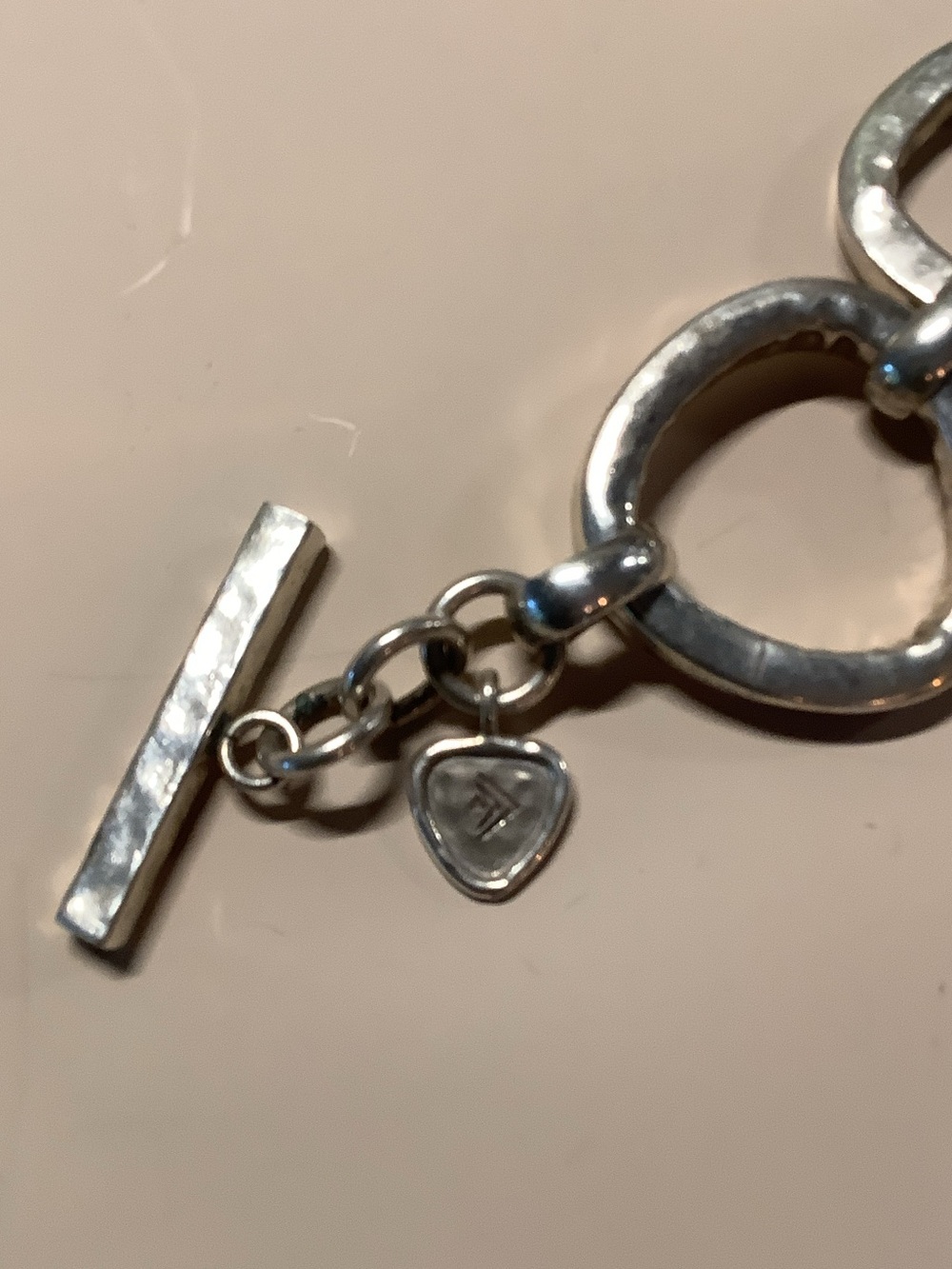 Silpada Hammered Link Toggle Bracelet - Silver - Picture 3 of 3